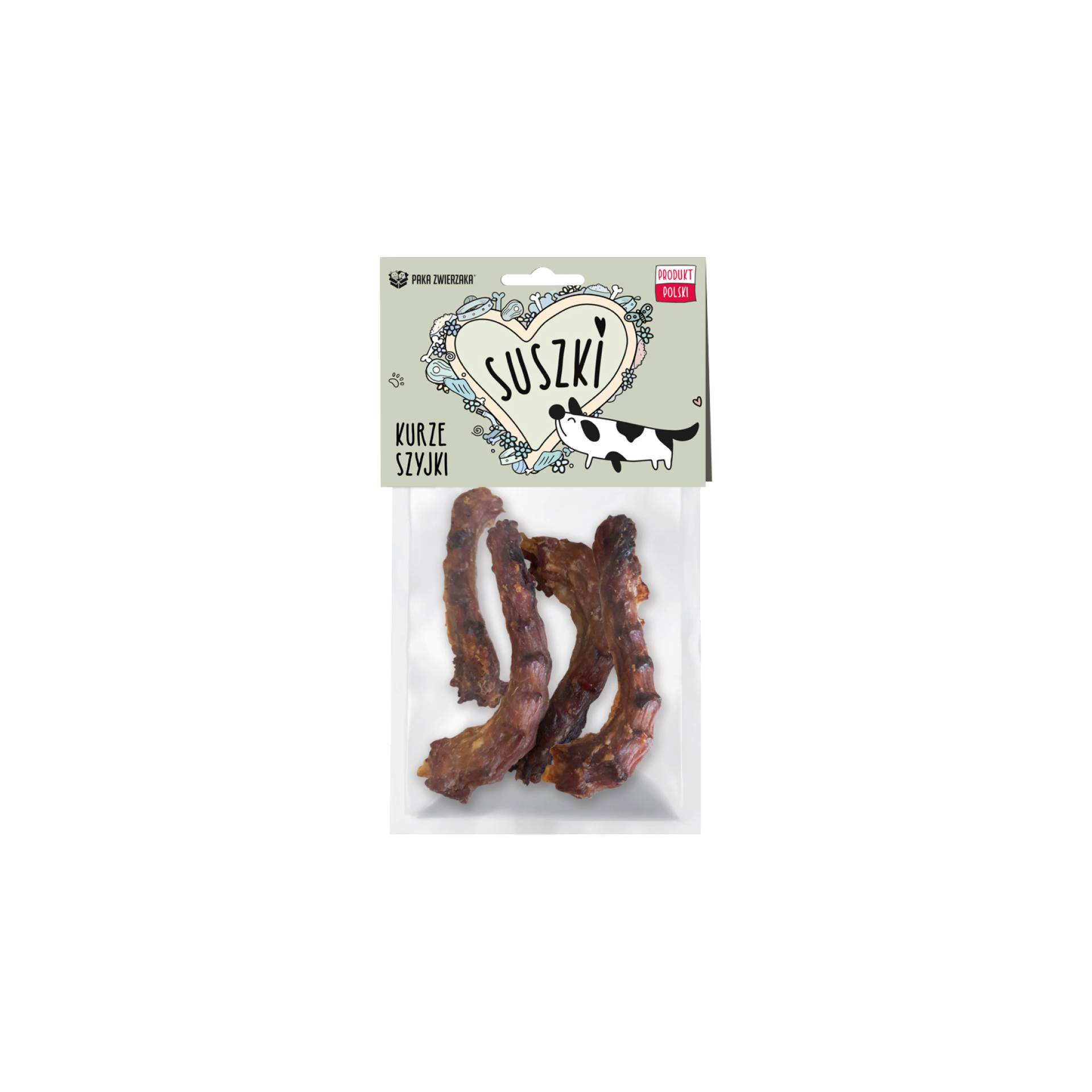 PAKA ZWIERZAKA Suszki Szyjki Kurze 100g