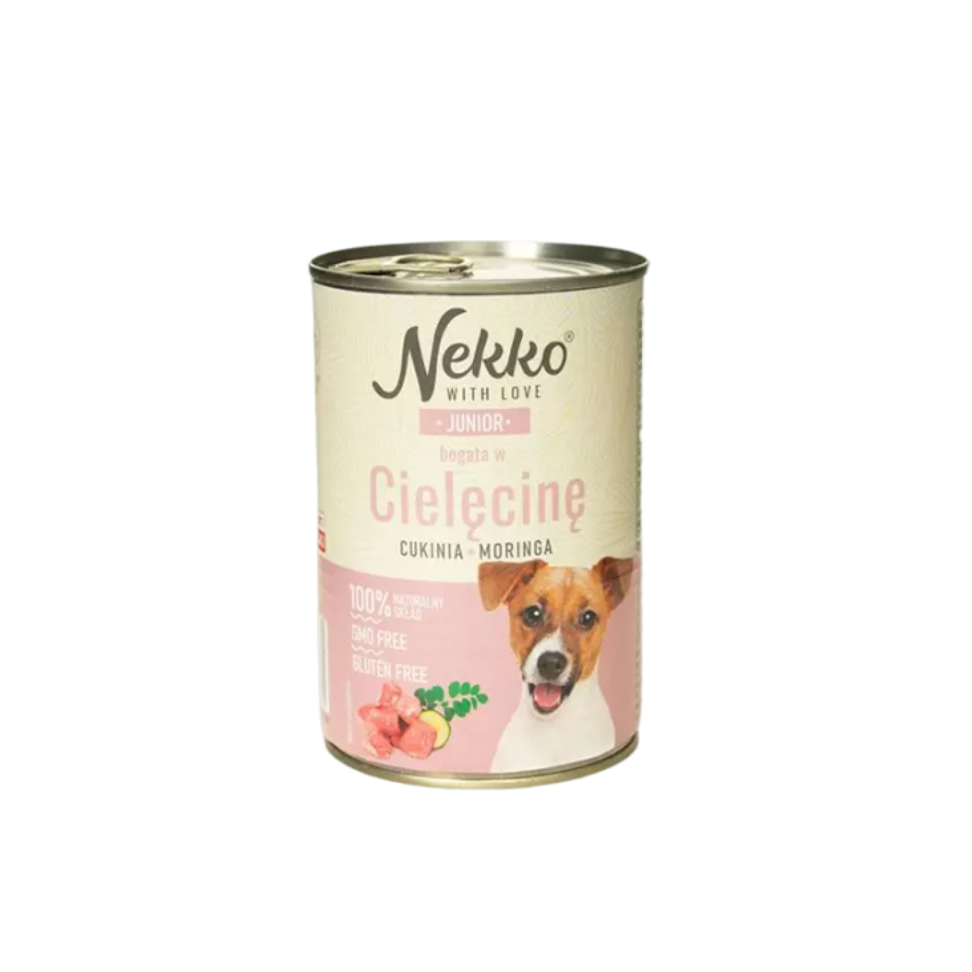NEKKO Junior Cielęcina, cukinia, moringa puszka 400 g