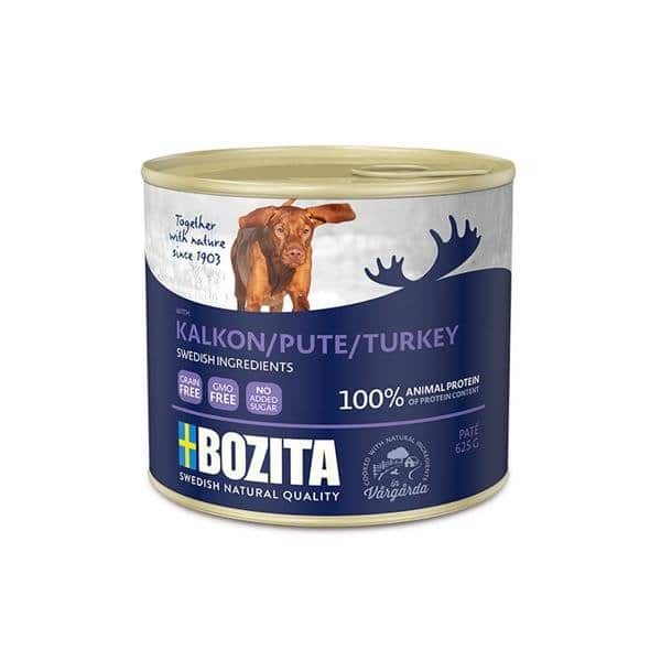 BOZITA Pate z Indykiem mokra karma dla psa w puszce 625g 