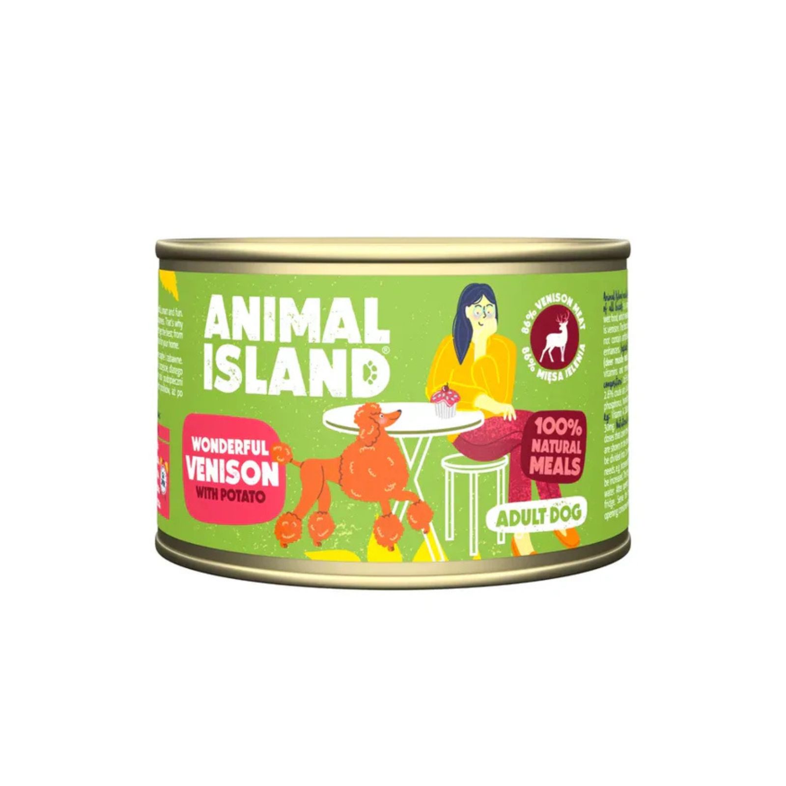 Animal Island Mokra karma jeleń z ziemniakami dla psów dorosłych 410g
