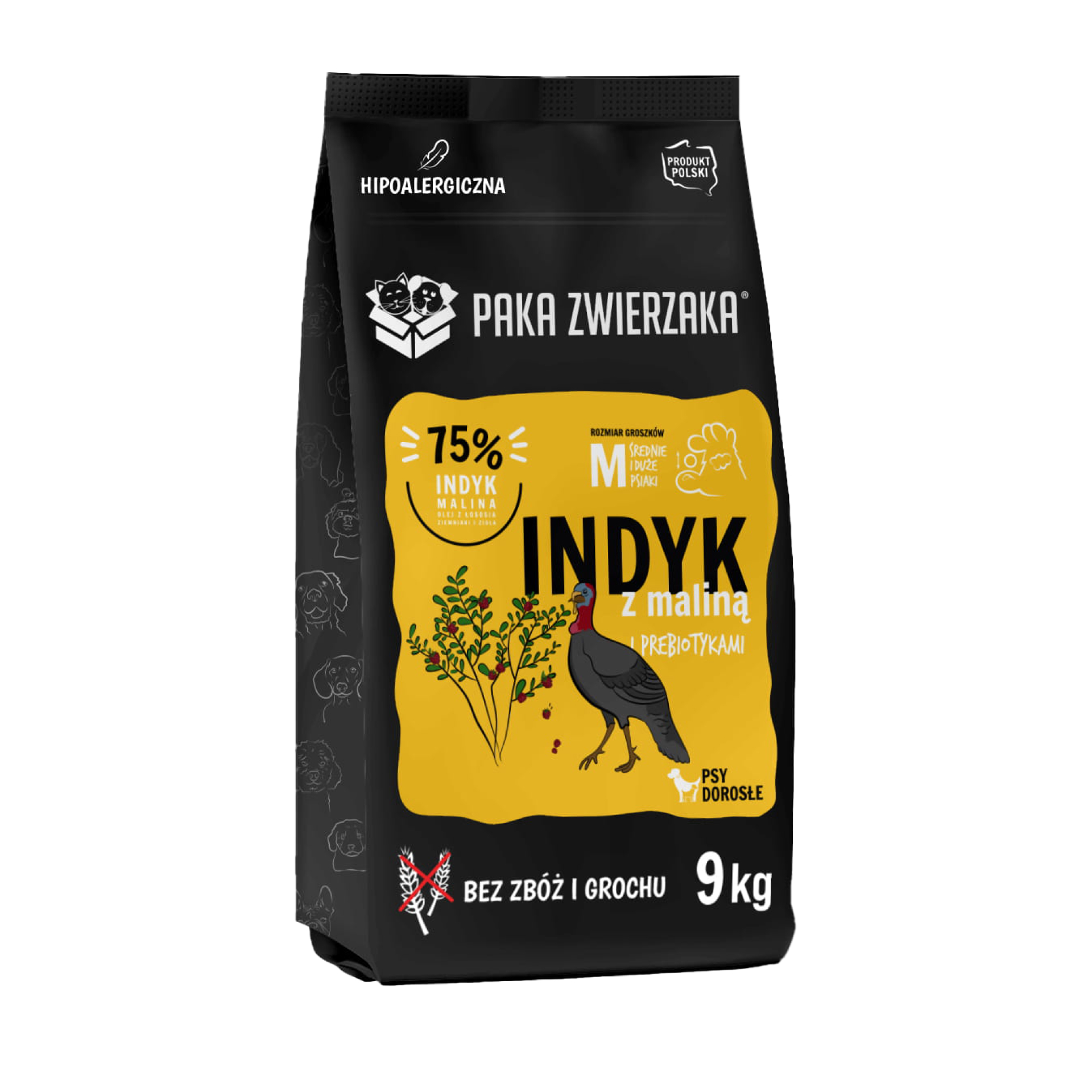 PAKA ZWIERZAKA sucha karma Seven’th Heaven Turkey & Raspberry (Indyk i malina) 9kg