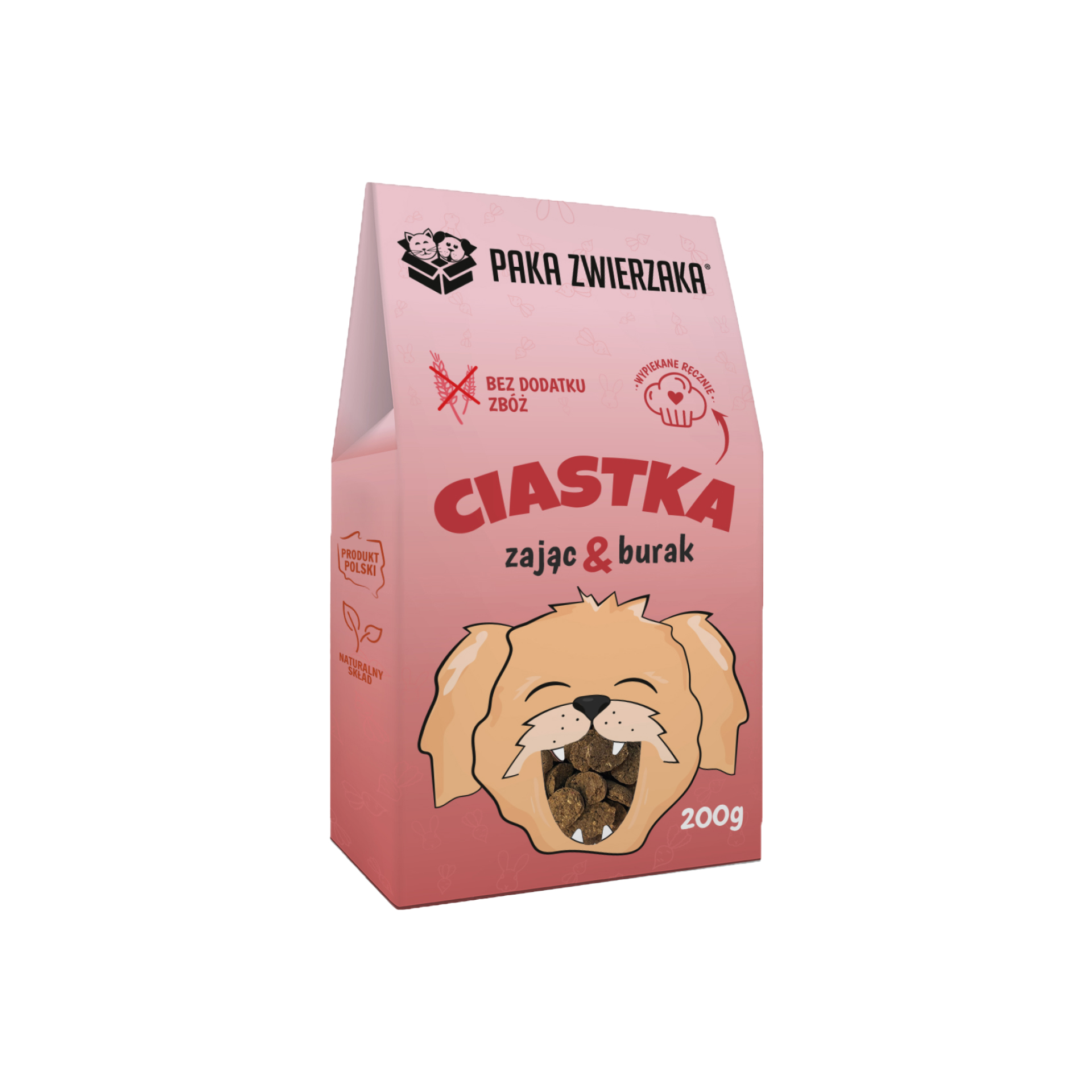 PAKA ZWIERZAKA Ciastka Zając z burakiem 200g