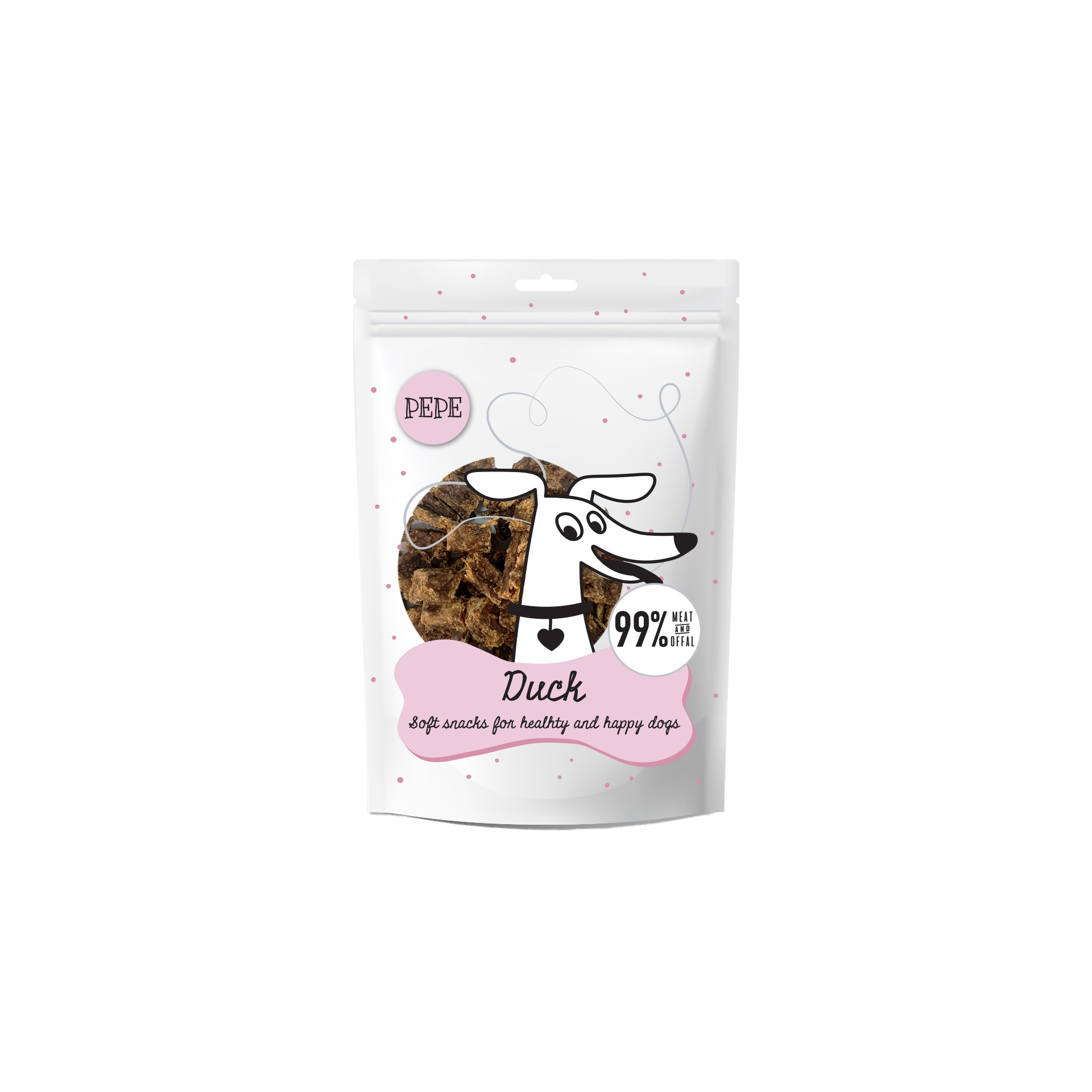 PAKA ZWIERZAKA PEPE mini chunkies Duck (kaczka) 70g