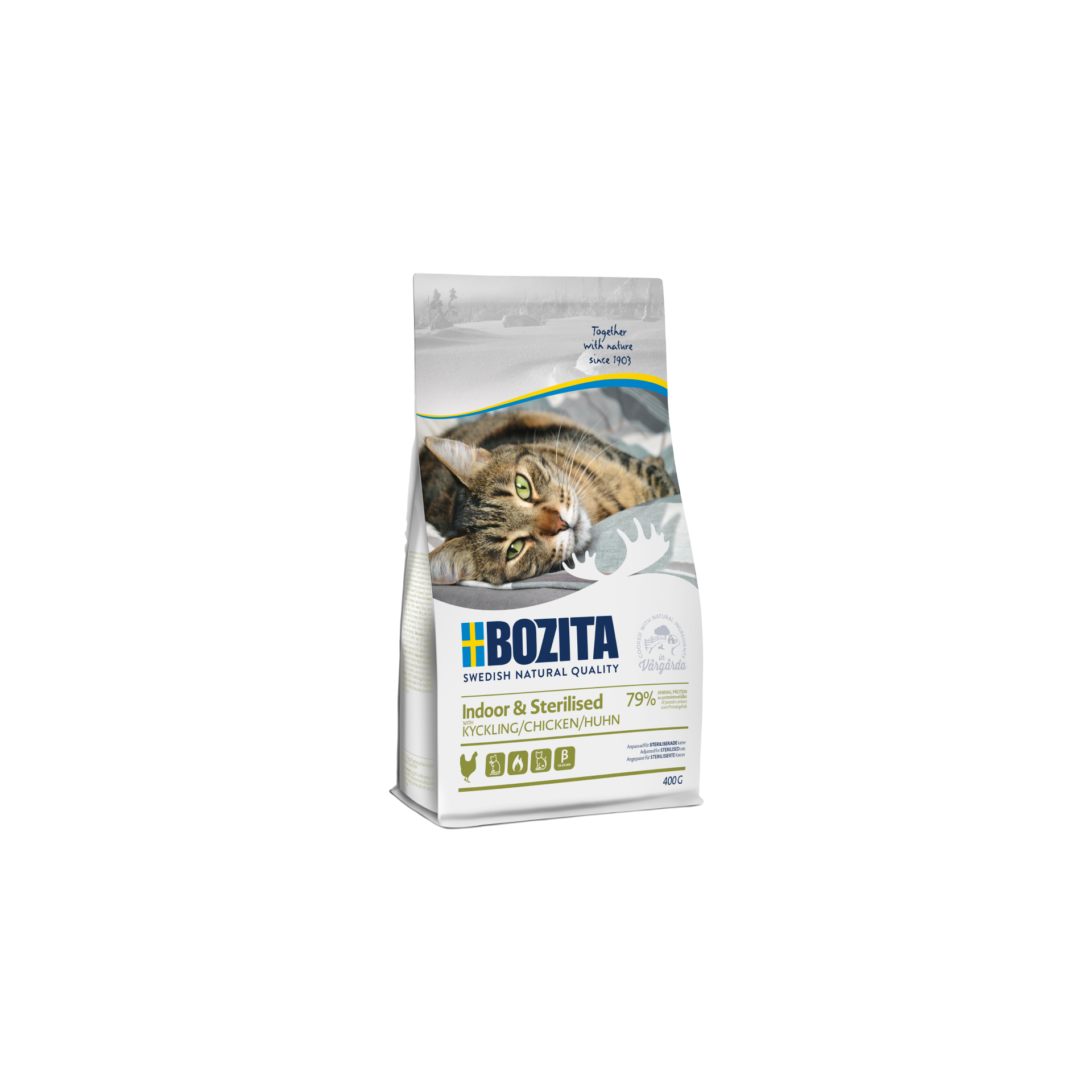 BOZITA Indoor & Sterilised z kurczakiem 400g 