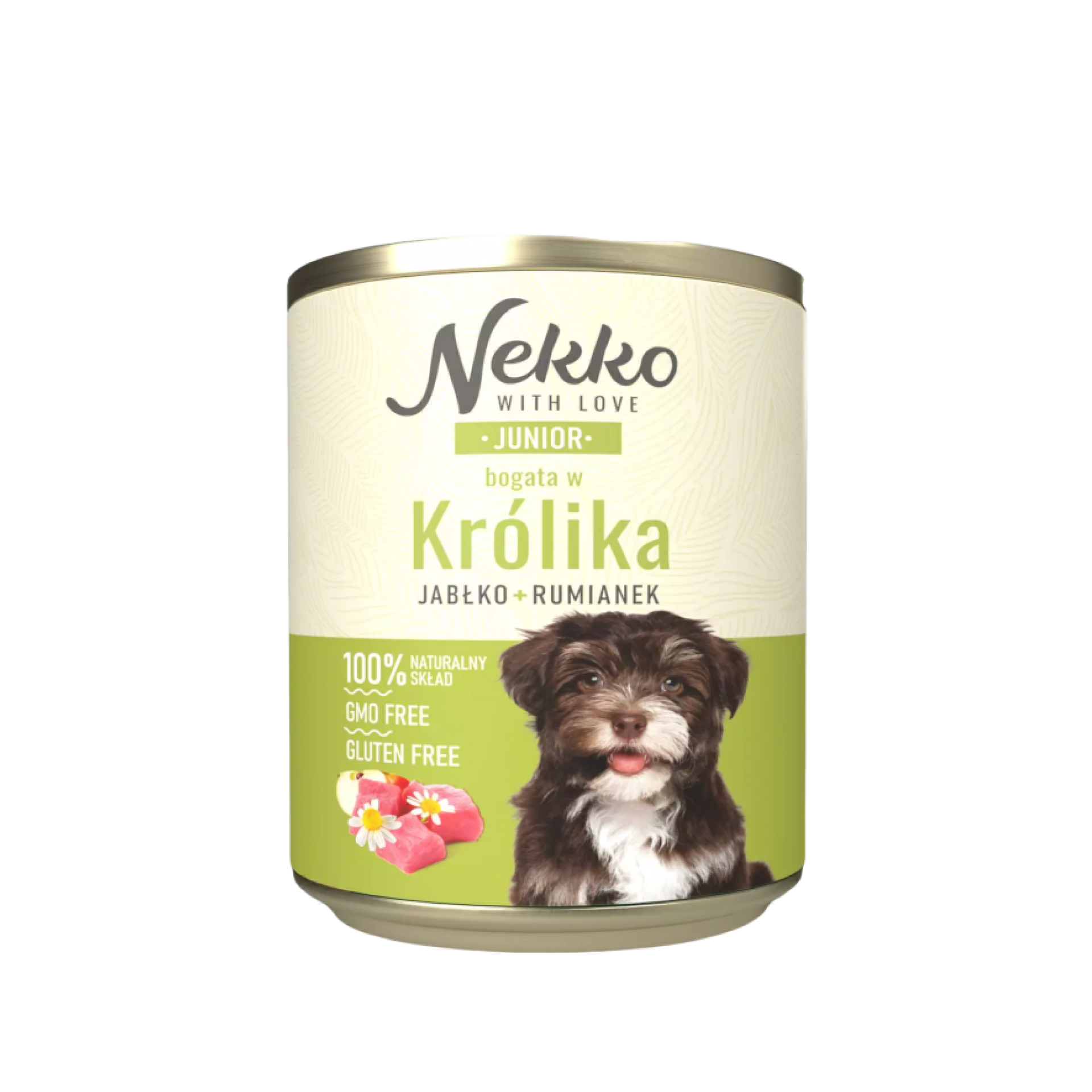 NEKKO Junior Królik, jabłko, rumianek puszka 800g