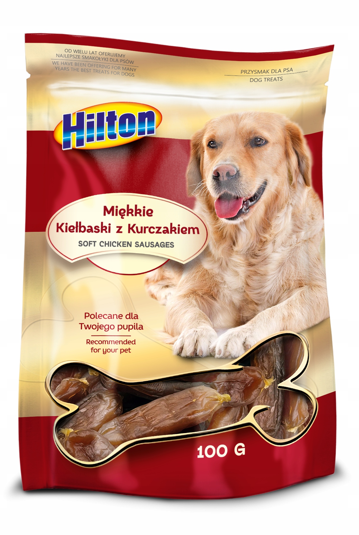 Hilton Miękkie kiełbaski z kurczakiem 100g dla psa