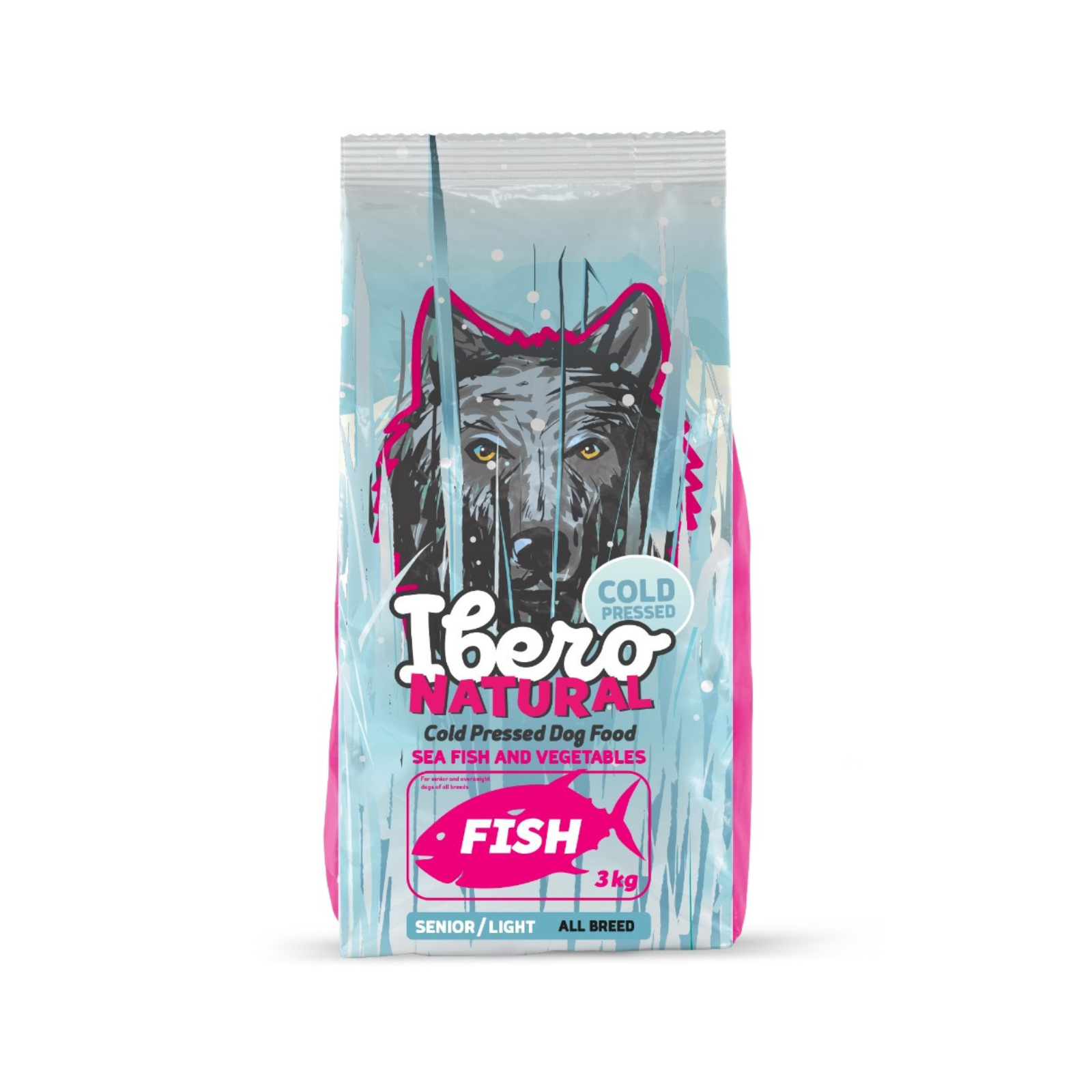 Ibero Cold Press Dog Senior Fish karma tłoczona na zimno dla starszych i mniej aktywnych psów z rybą 3kg