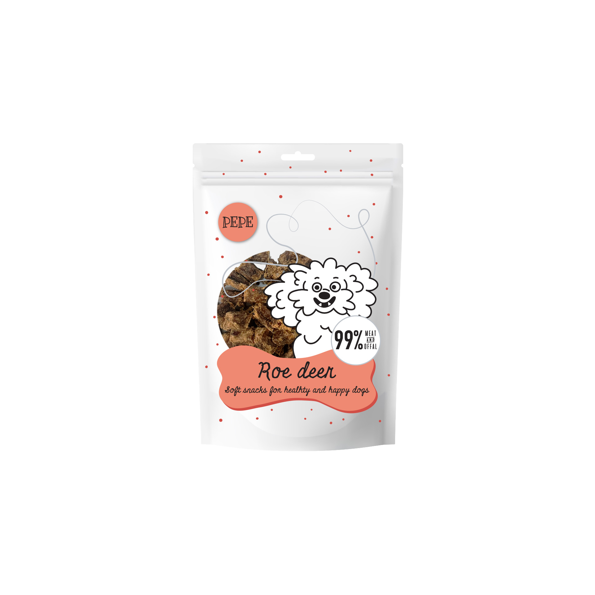 PAKA ZWIERZAKA PEPE mini chunkies Roe Deer (sarna) 70g
