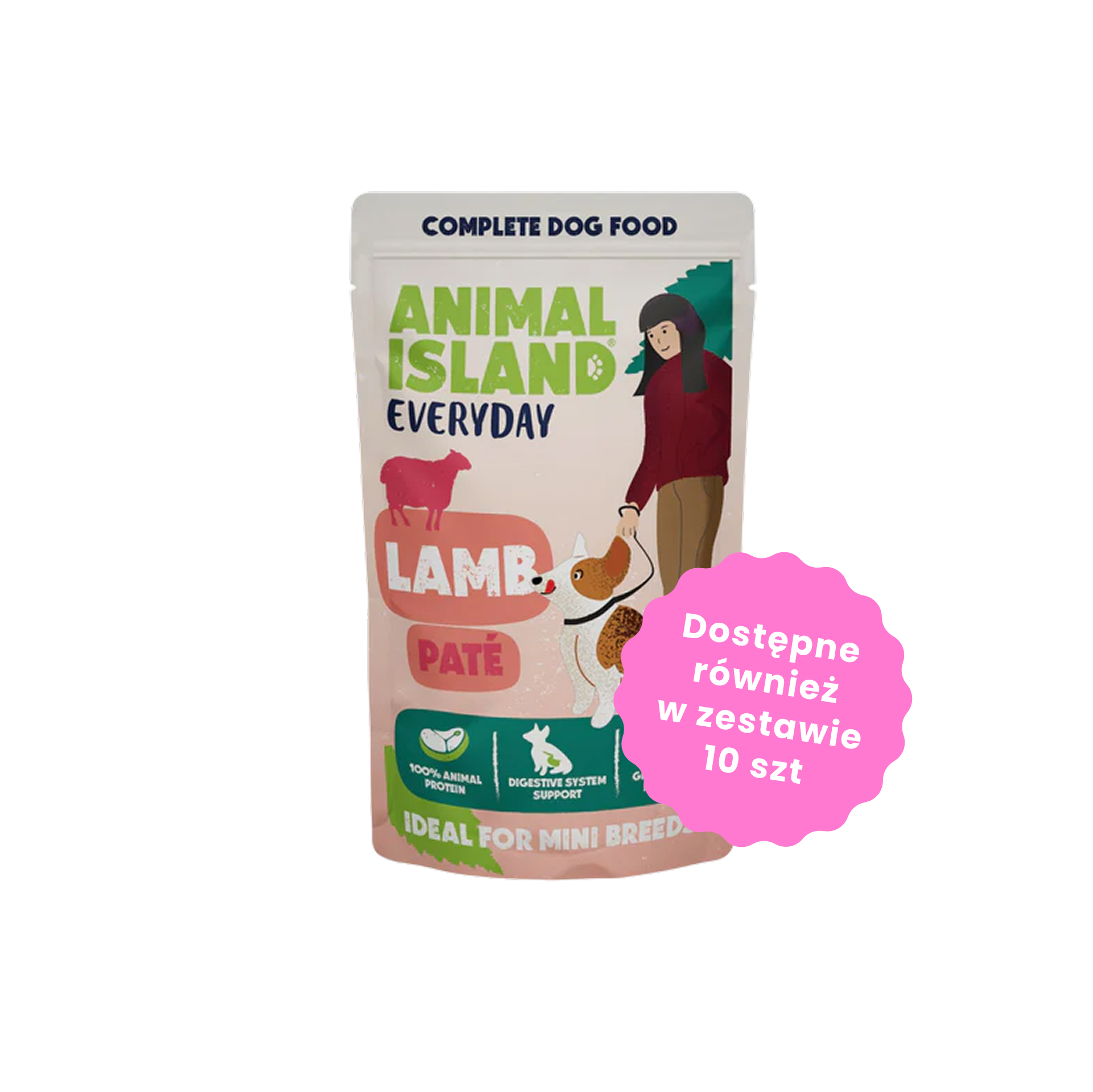Animal Island Everyday Pate Pasztet z jagnięciną karma mokra dla psów małych ras 150g 