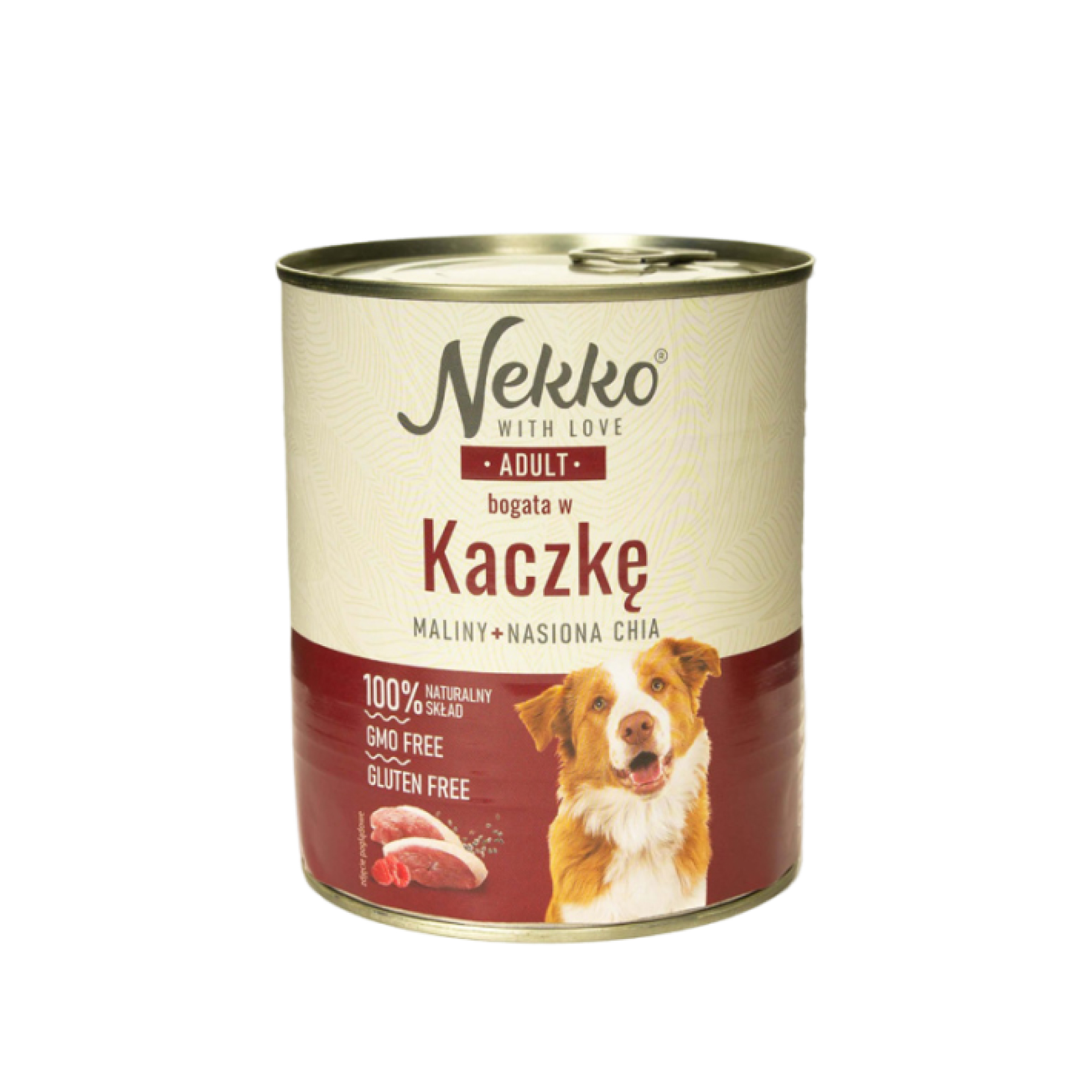 NEKKO Adult Kaczka, malina, nasiona chia 800 g