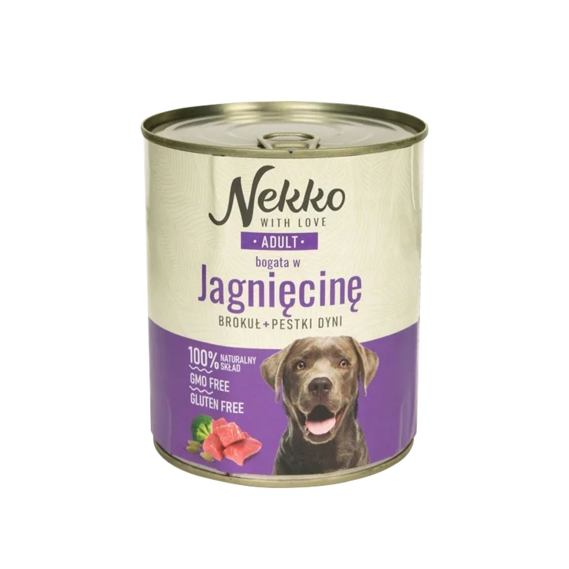 NEKKO Adult Jagnięcina, brokuł, pestki dyni 800g