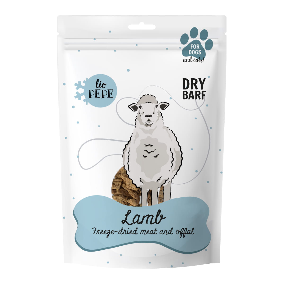 PAKA ZWIERZAKA Przysmak Lio PEPE Lamb Liofilizowane płuco jagnięce 30g