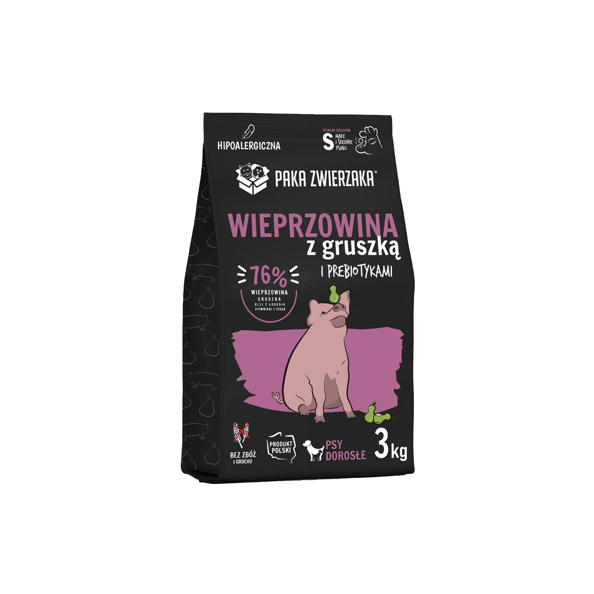 PAKA ZWIERZAKA sucha karma Seven’th Heaven Wieprzowina z gruszką 3kg