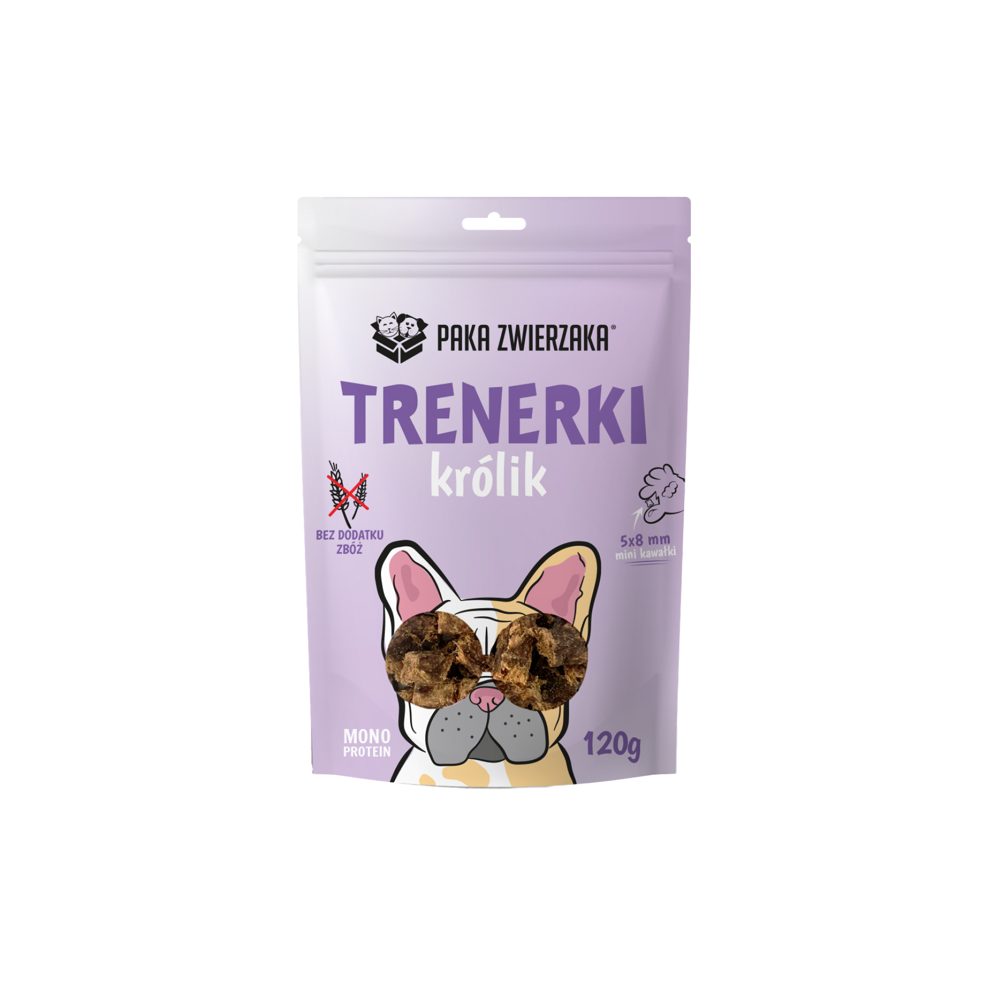 PAKA ZWIERZAKA Trenerki Królik 120g