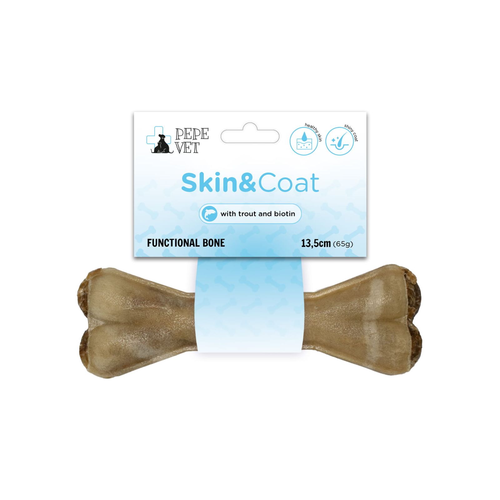 PAKA ZWIERZAKA PEPE VET Skin&Coat Kość funkcjonalna dla psa na zdrową skórę i sierść 13,5cm