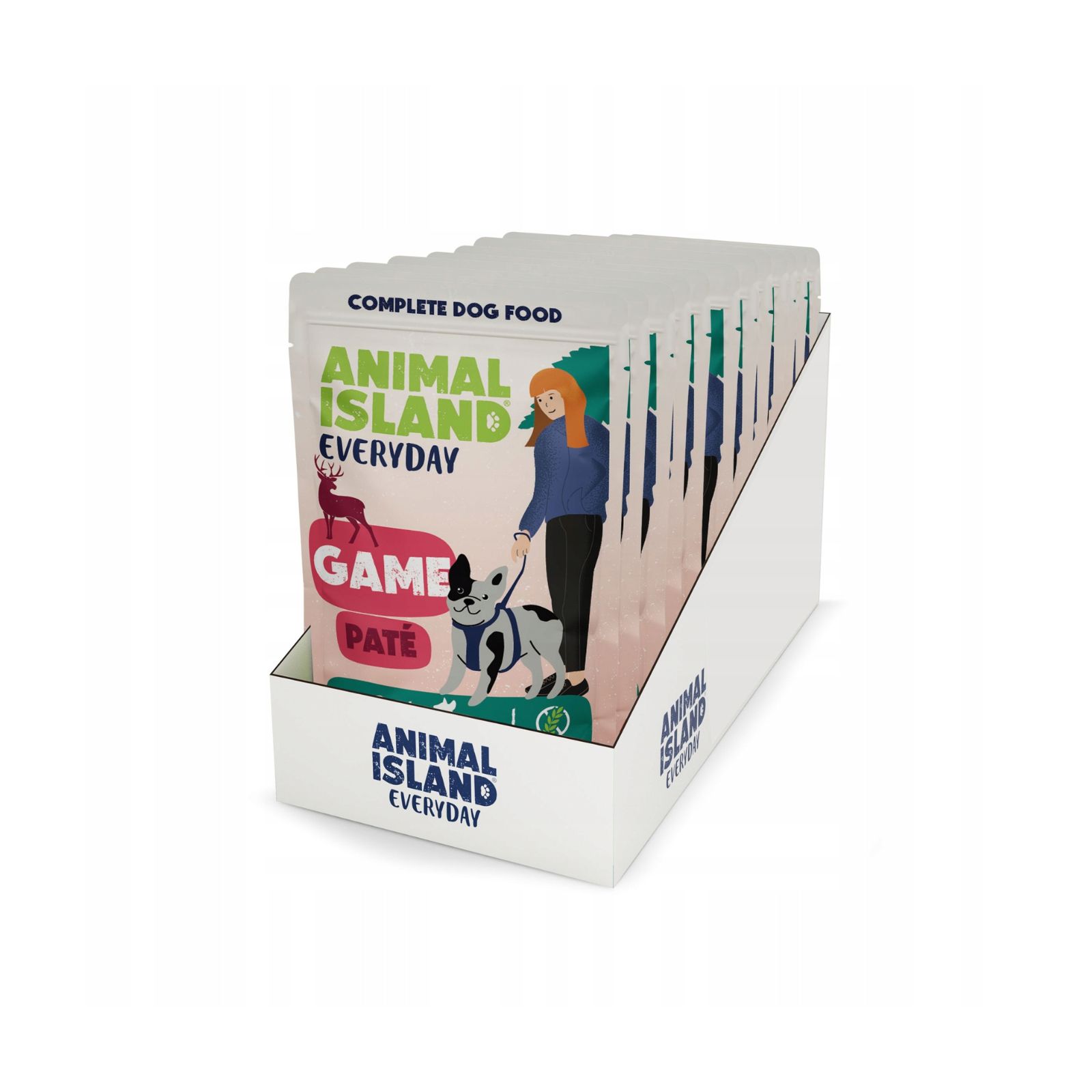 Animal Island Everyday Pate Zestaw pasztetów z dziczyzną karma mokra dla psów małych ras 10x150g