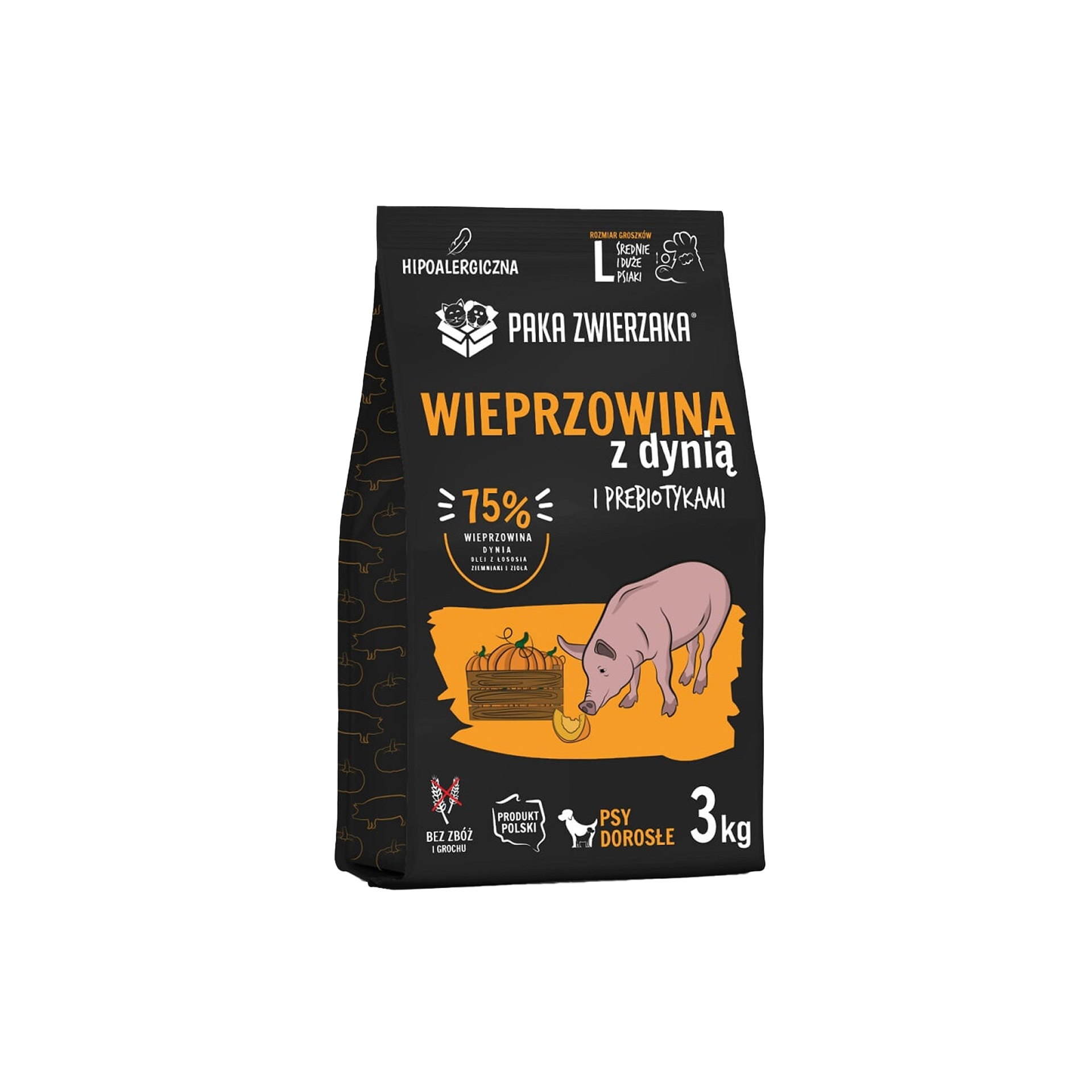 PAKA ZWIERZAKA sucha karma Seven’th Heaven Wieprzowina z dynią 3kg