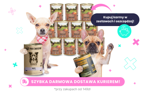 Zestawy puszek dla psa