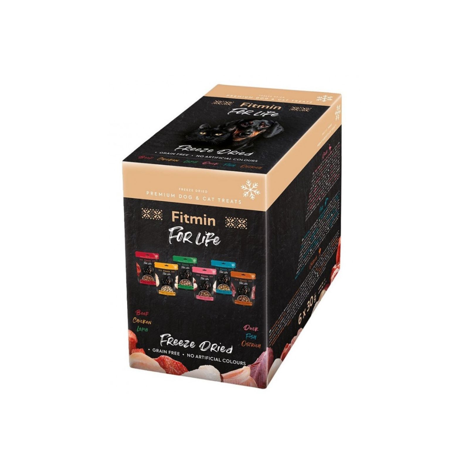 Fitmin For Life Dog&Cat Multipak przysmaków liofilizowanych dla kotów i psów 6x30g