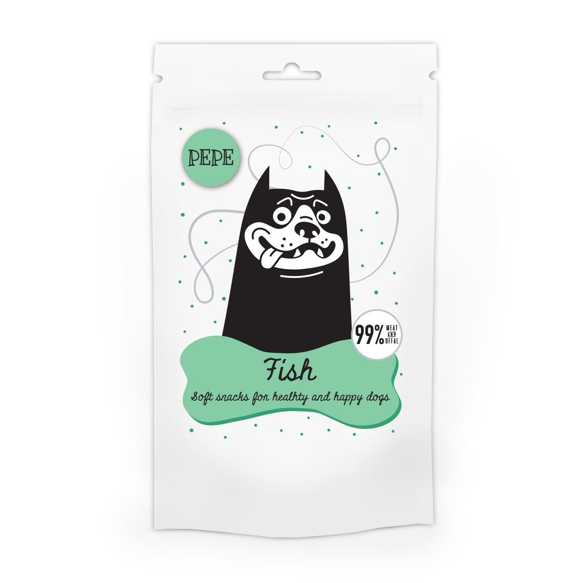 PAKA ZWIERZAKA PEPE mini chunkies Fish (ryba) 70g