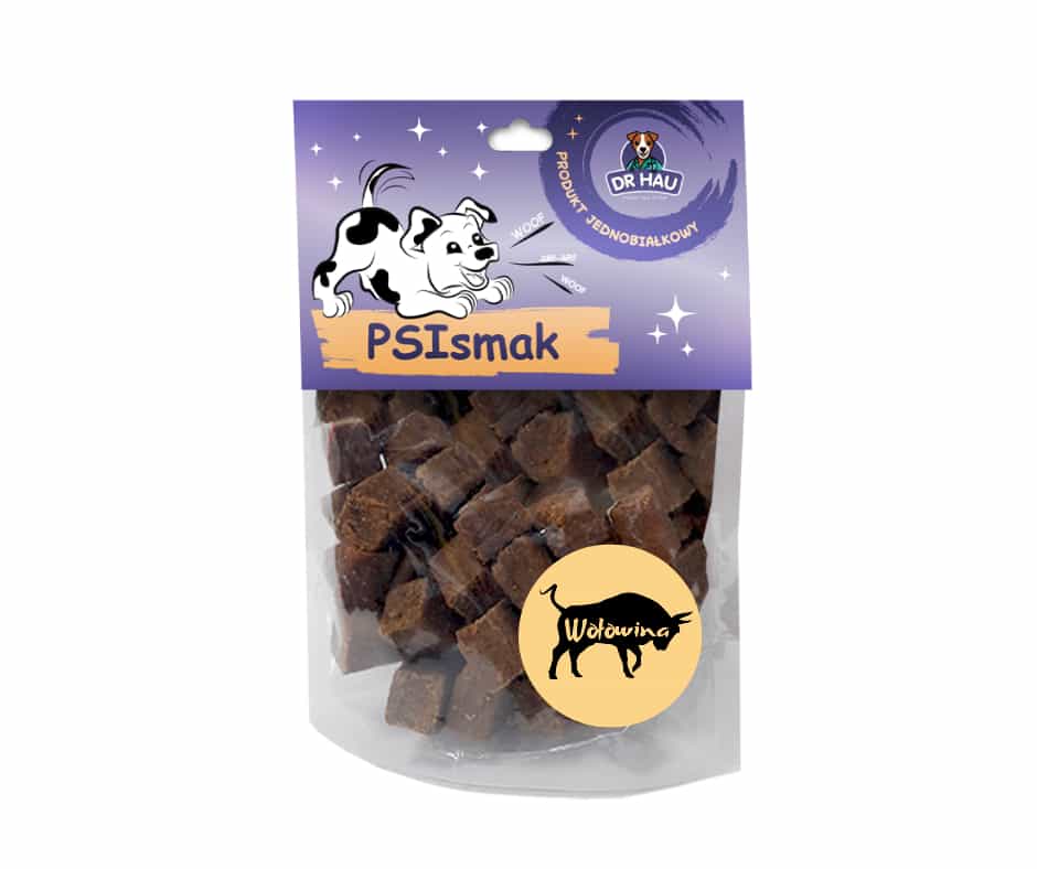 DR HAU Psismak kostki mięsne z wołowiny przysmak dla psa 100g