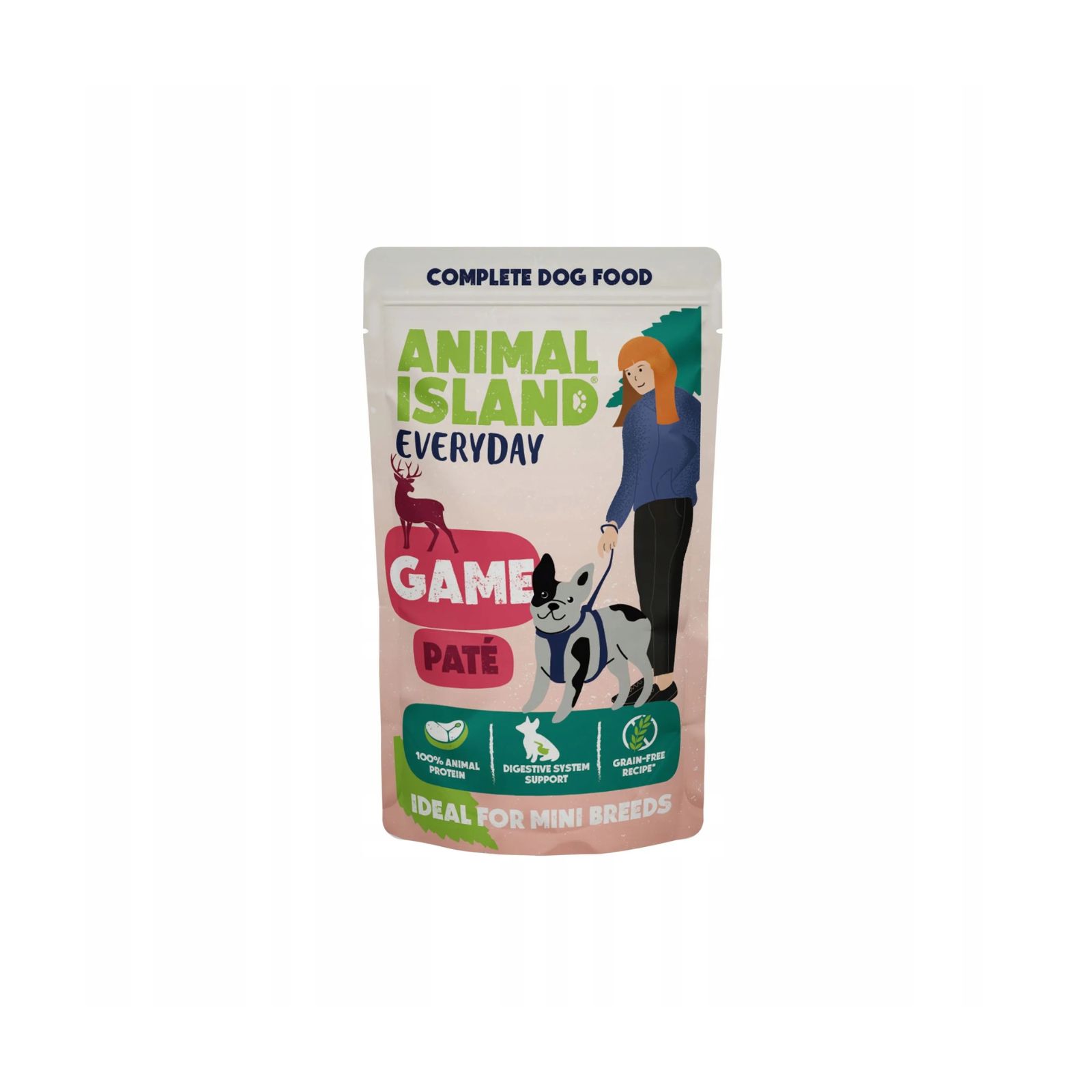 Animal Island Everyday Pate Pasztet z dziczyzną karma mokra dla psów małych ras 150g