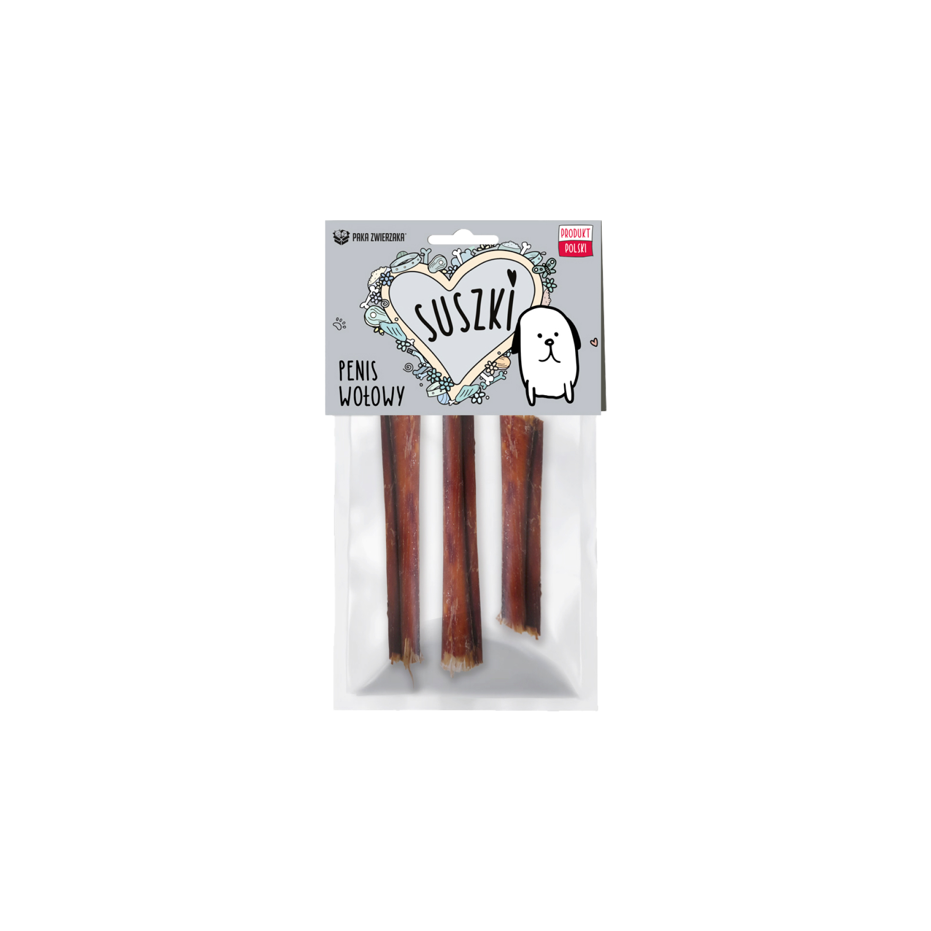 PAKA ZWIERZAKA Suszki Penis Wołowy 3 szt