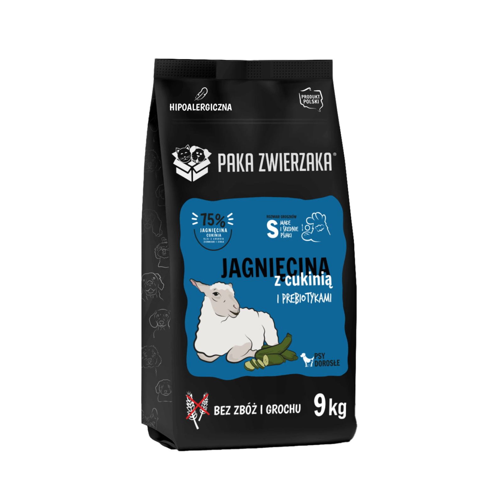 PAKA ZWIERZAKA sucha karma Seven’th Heaven Jagnięcina z cukinią dla małych ras 9kg