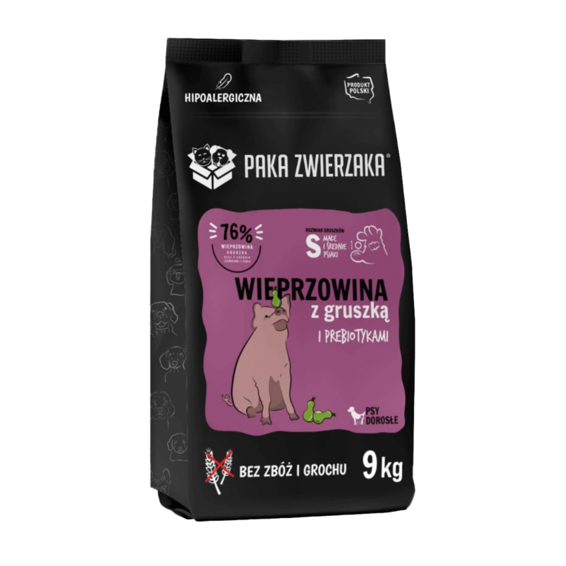 PAKA ZWIERZAKA sucha karma Seven’th Heaven Wieprzowina z gruszką 9kg