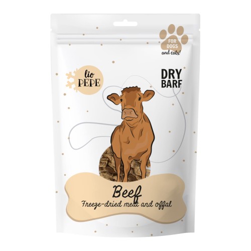 PAKA ZWIERZAKA Przysmak Lio PEPE Beef Liofilizowane mięso wołowe 60g 