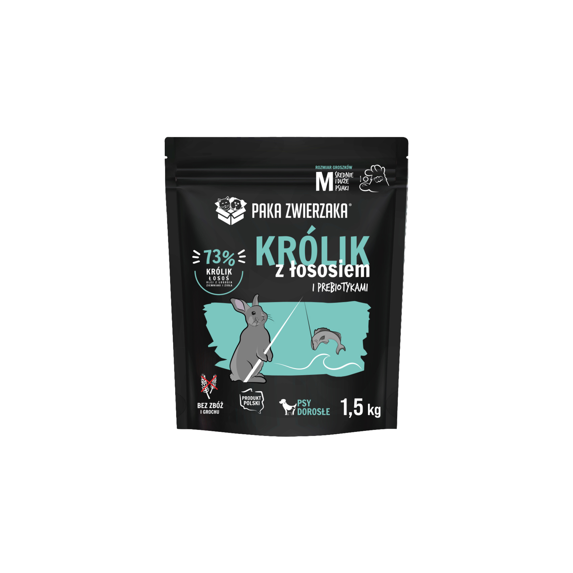 PAKA ZWIERZAKA sucha karma Seven’th Heaven Królik i Łosoś 1,5kg