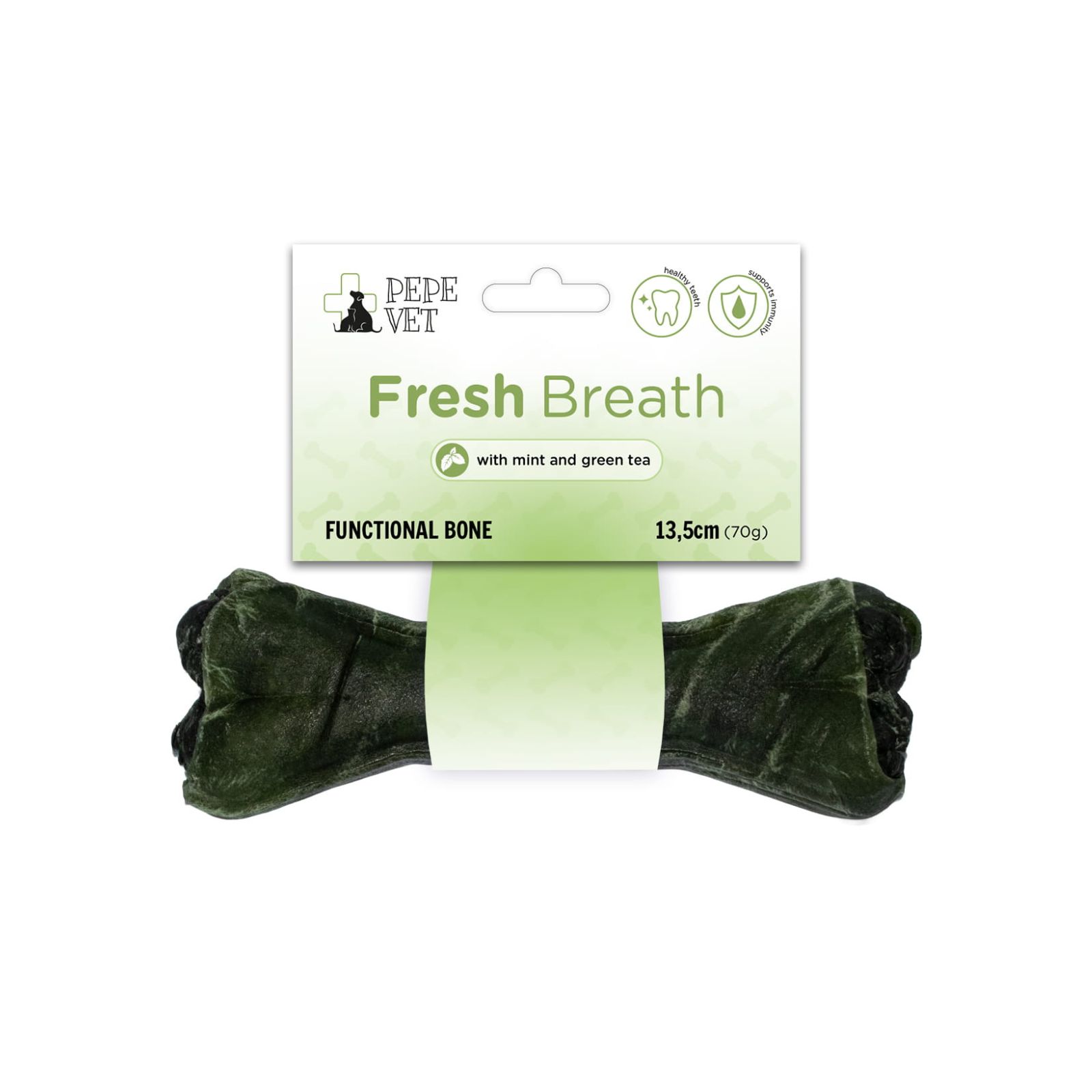 PAKA ZWIERZAKA PEPE VET Fresh Breath Kość funkcjonalna dla psa na świeży oddech 13,5cm