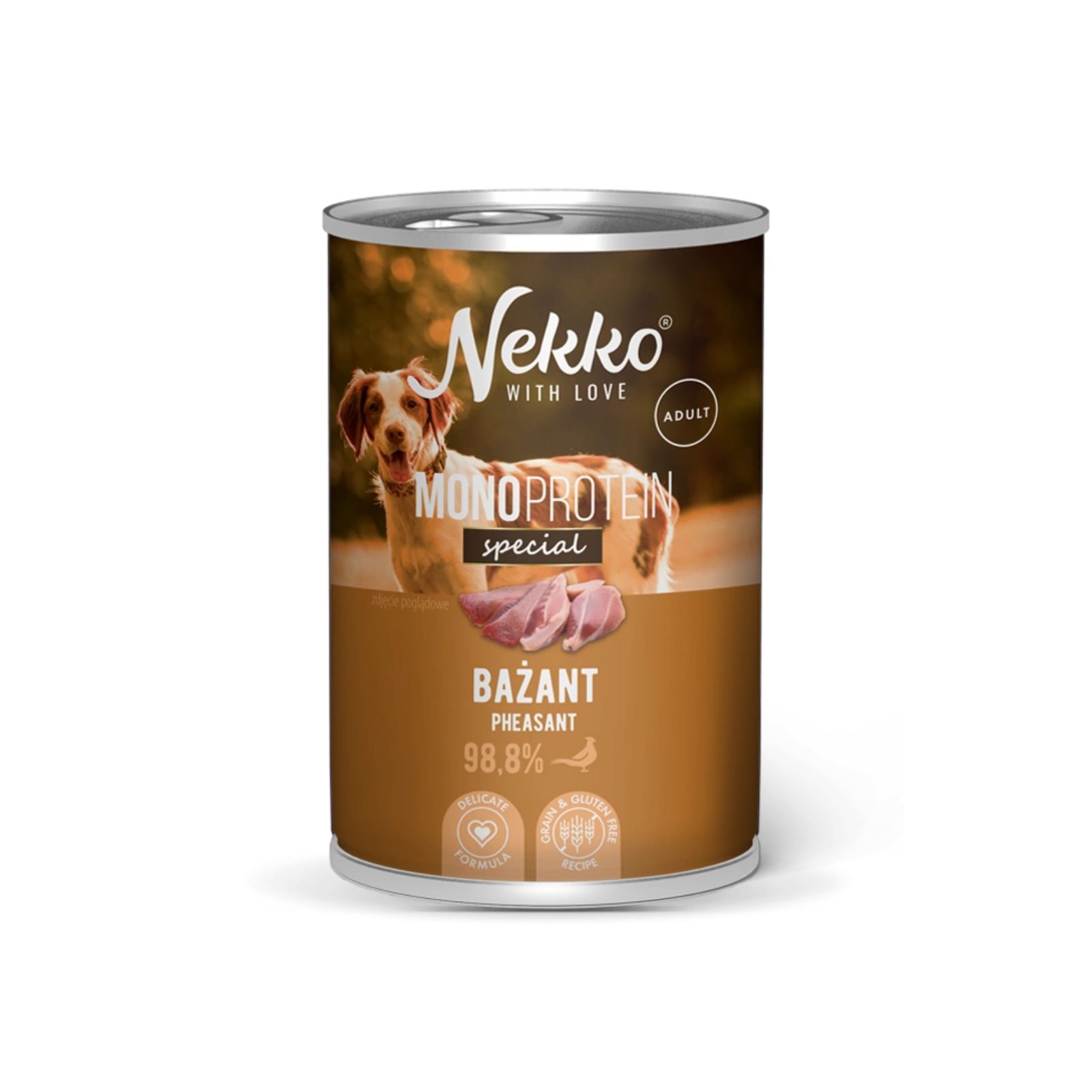 NEKKO MONOPROTEIN Special Adult Bażant mokra karma dla psa 400g