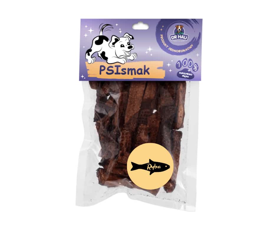 DR HAU Psismak paski 100% ryba przysmak dla psa 100g