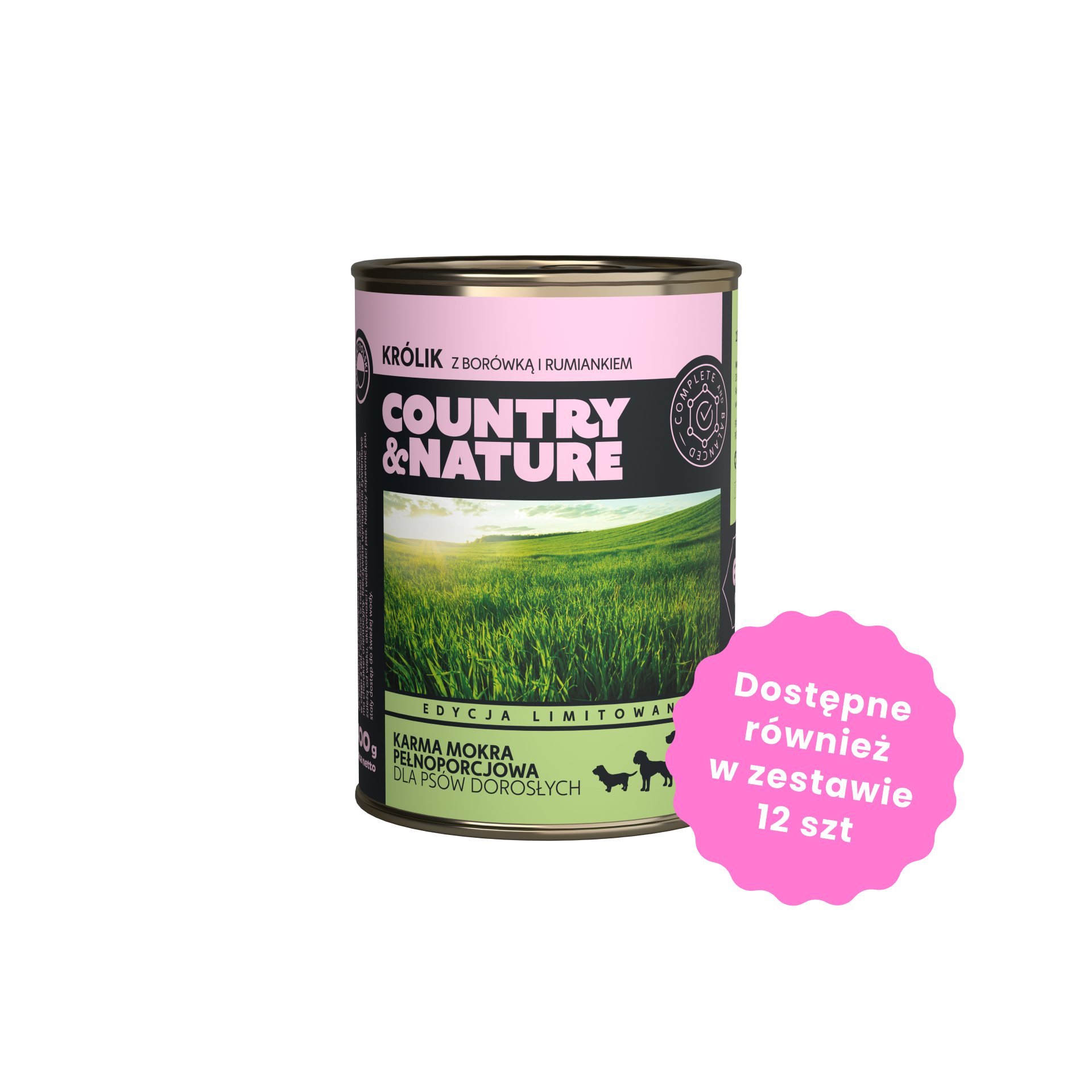 COUNTRY&NATURE Bezzbożowa karma królik 400 g