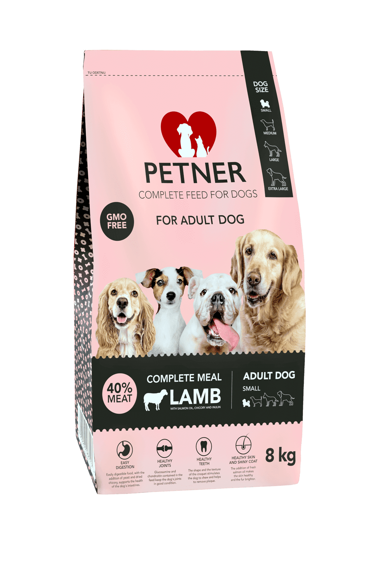 Petner Adult small breeds with lamb 8kg