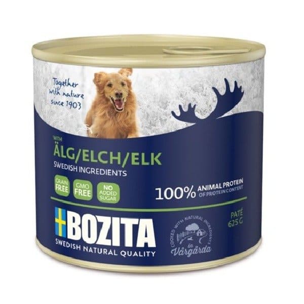 BOZITA Pate z Łosiem mokra karma dla psa w puszce 625g 