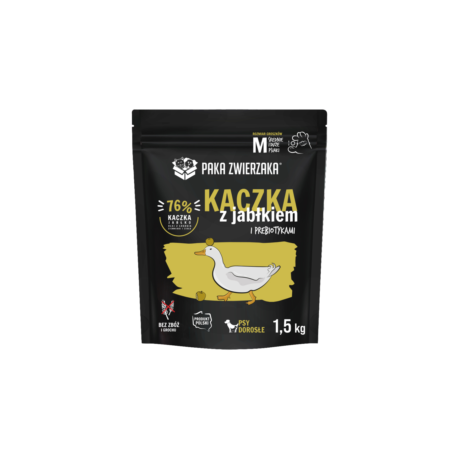 PAKA ZWIERZAKA sucha karma Seven’th Heaven Duck & Apple  (Kaczka i jabłko) 1,5 kg
