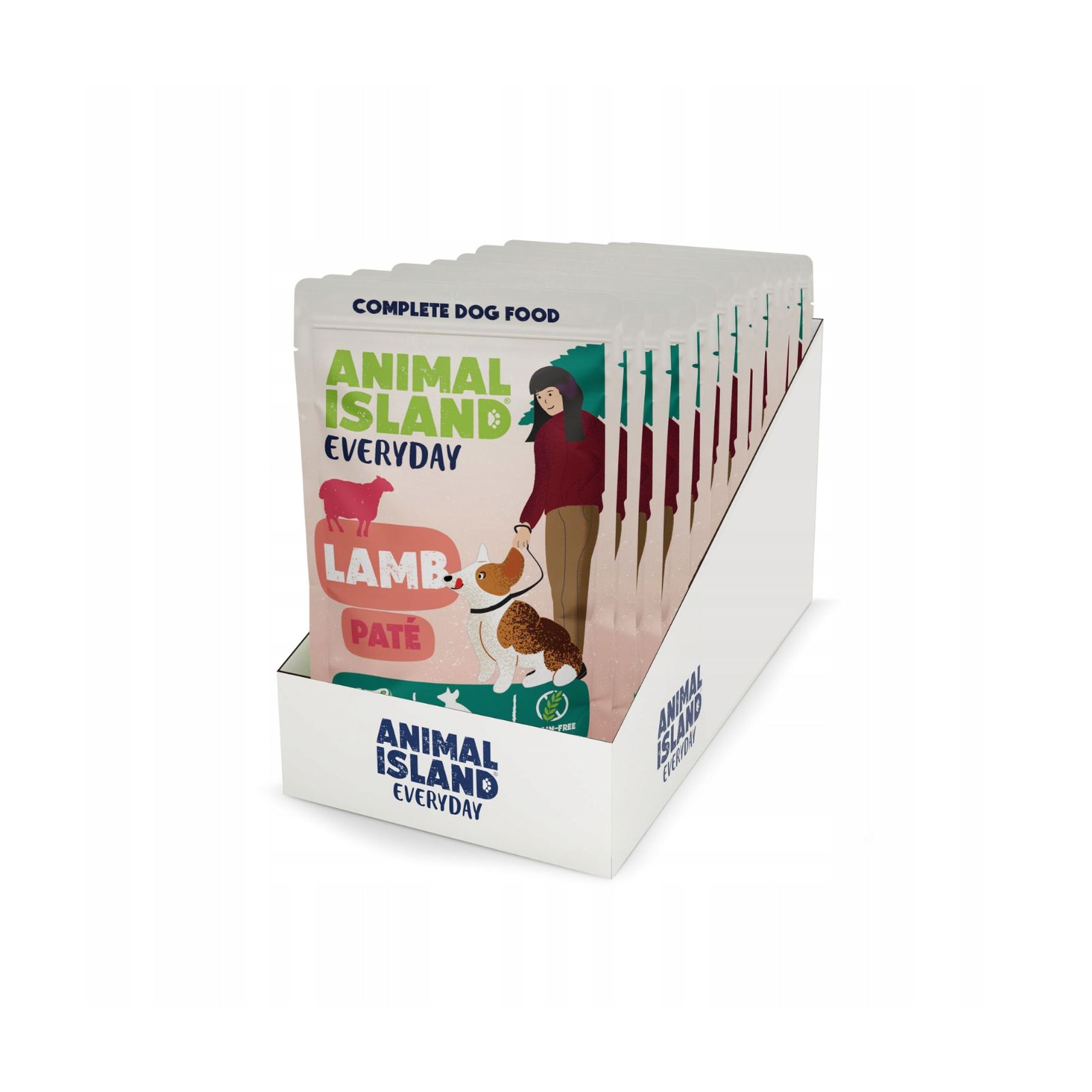 Animal Island Everyday Pate Zestaw pasztetów z jagnięciną karma mokra dla psów małych ras 10x150g