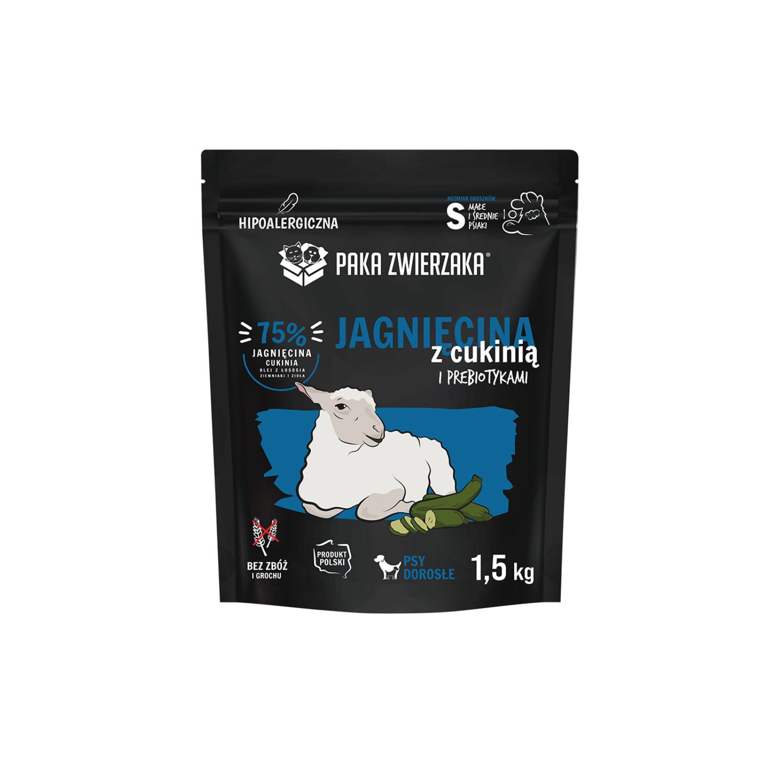 PAKA ZWIERZAKA sucha karma Seven’th Heaven Jagnięcina z cukinią dla małych ras 1,5kg