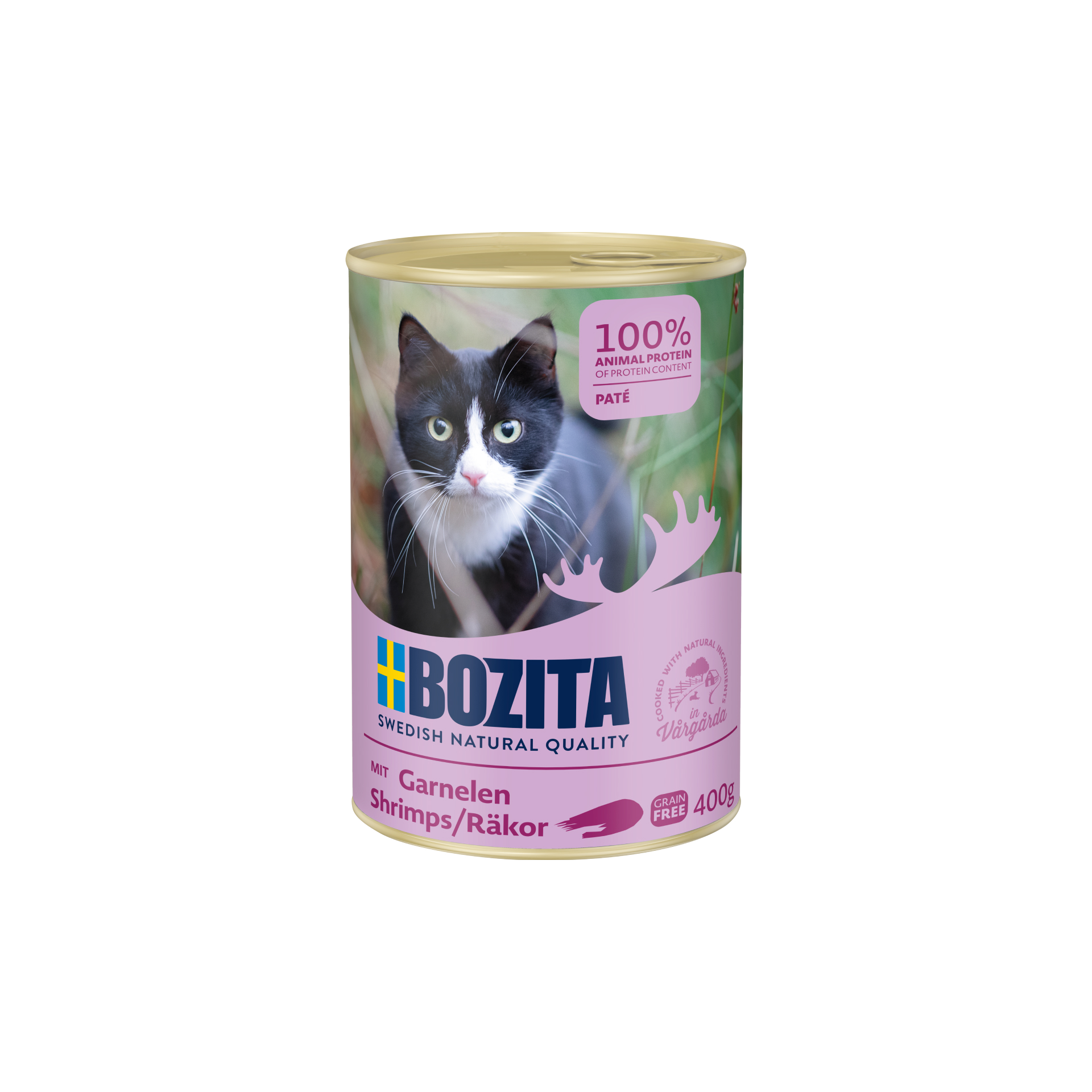 BOZITA FELINE puszka dla kota z krewetkami 400g