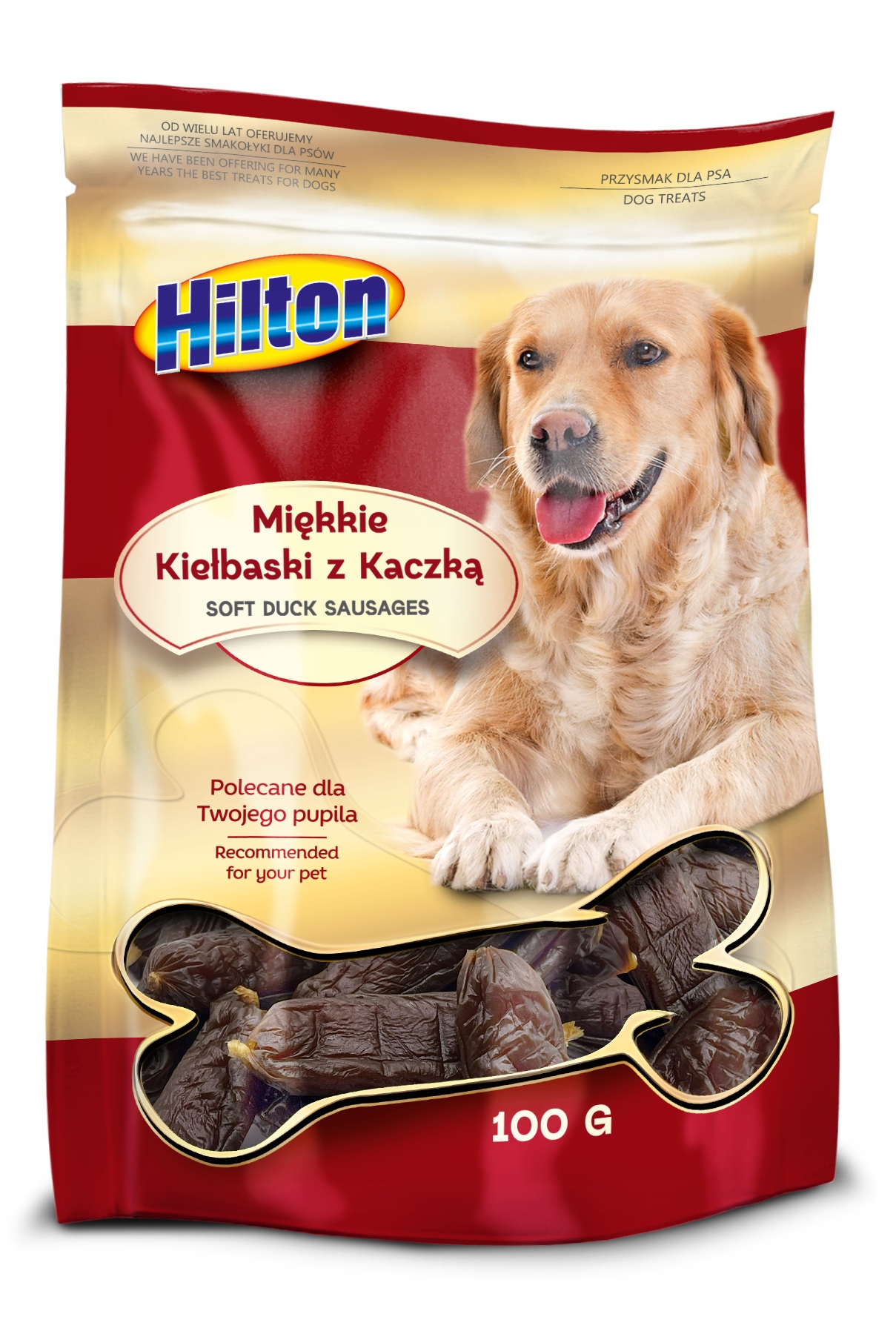Hilton Miękkie kiełbaski z kaczką 100g dla psa